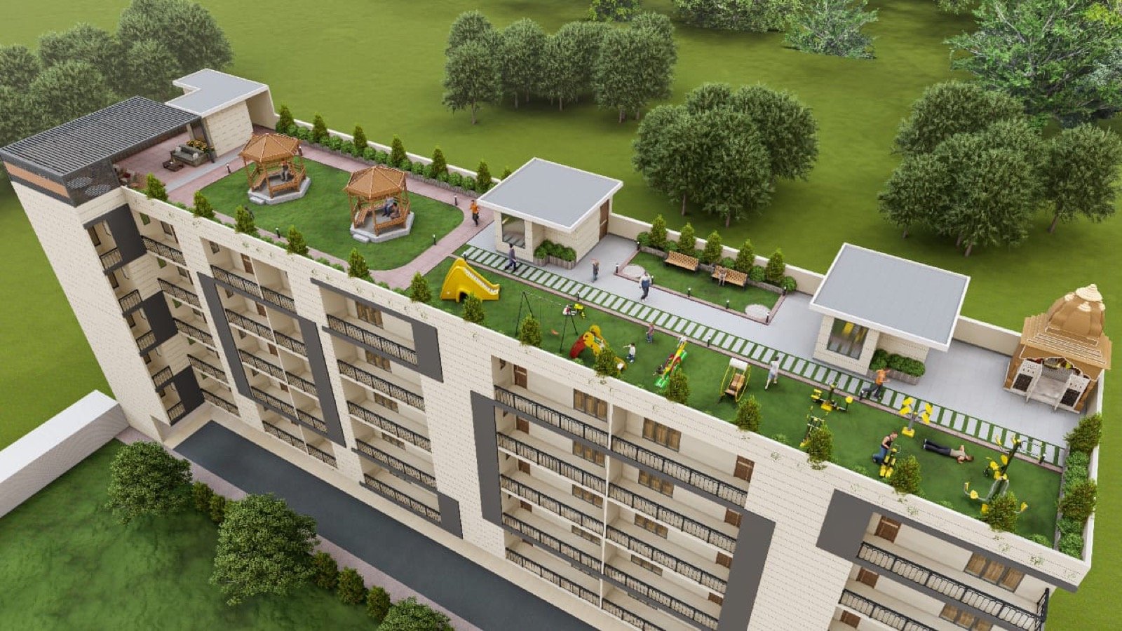 Haridham Residency aerial view, Greater Noida West